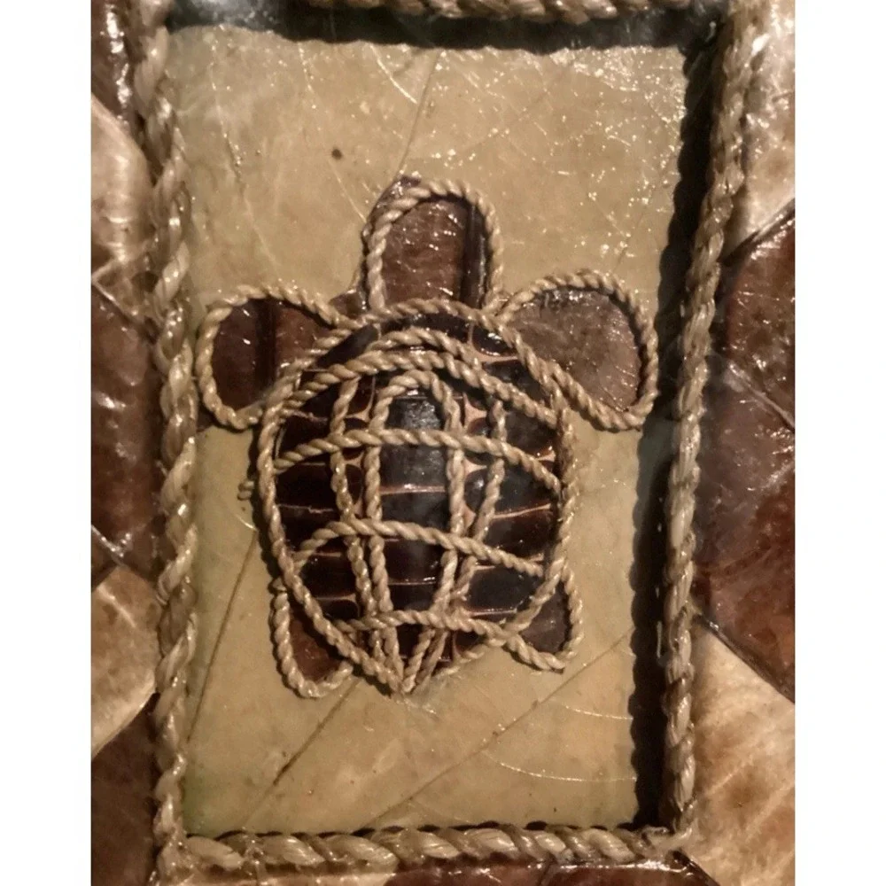 Sea Turtle Book or Album Handmade Natural Paper & Wood Boho Rustic Primitive NIB